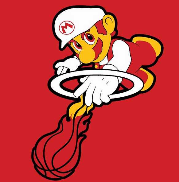 Miami Marios logo DIY iron on transfer (heat transfer)